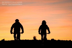 Mountain Biking at Sunset