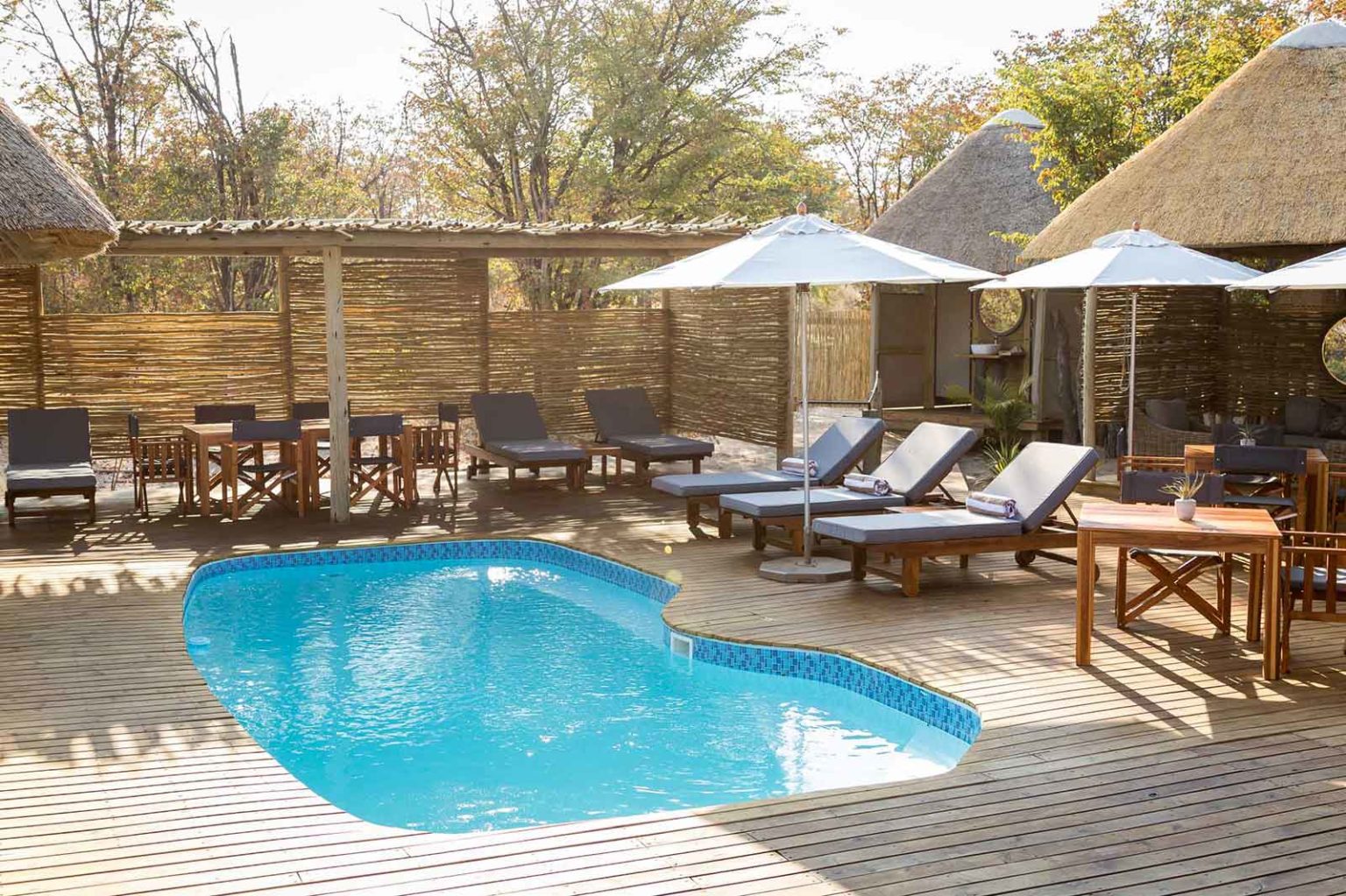 Mankwe Swimming Pool Area - Sun Destinations Safari