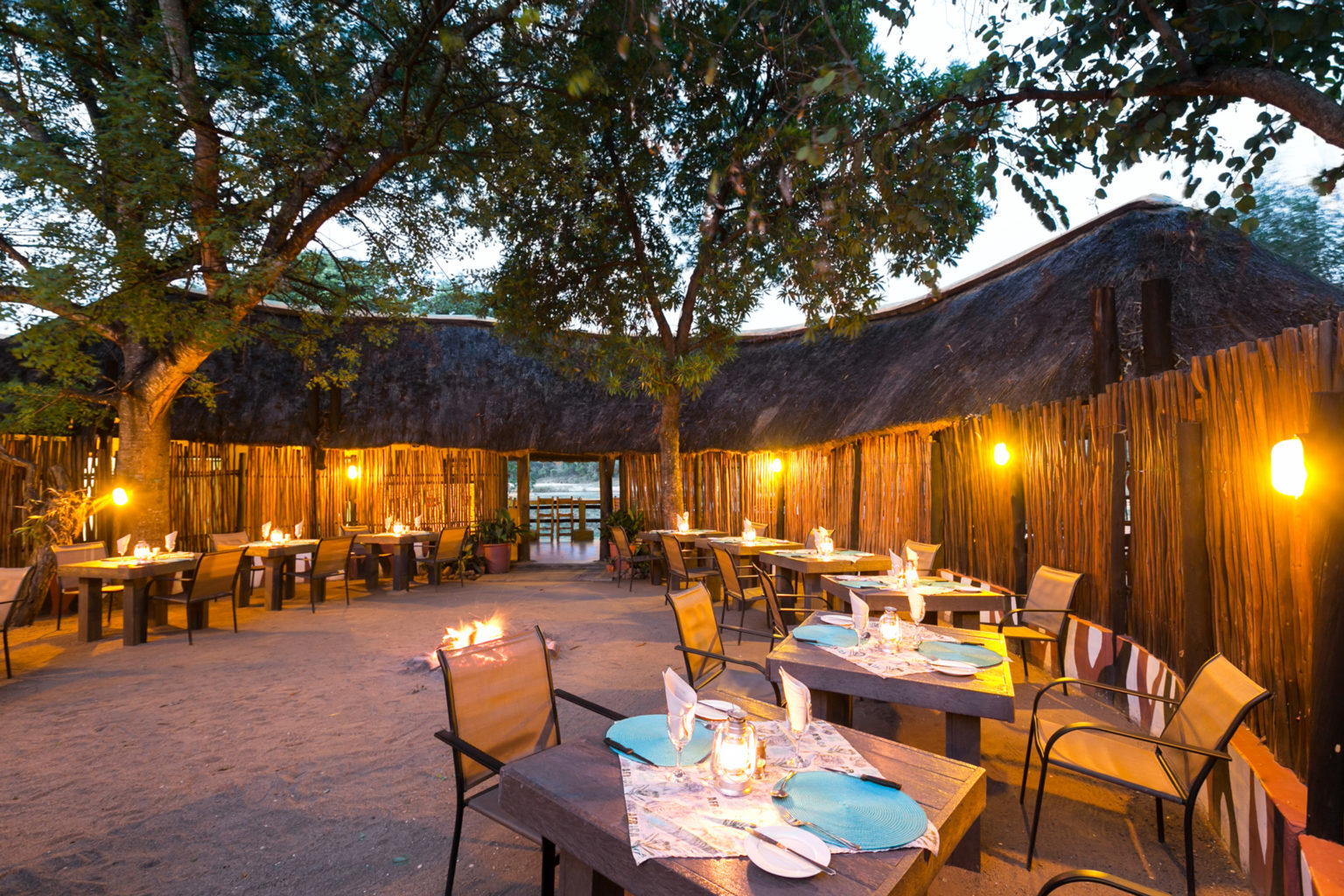 Boma Area at Umkumbe - Sun Destinations Safari