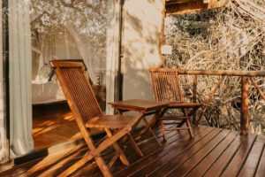 Panzi Lodge Deck area