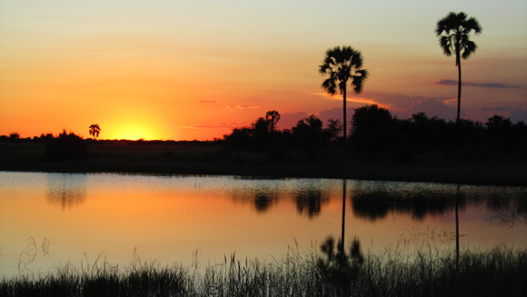 Camp Kuzuma Sunset Sunset Over the Camp Kuzuma Pan