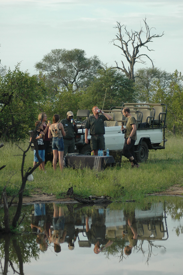 Sundowner Drinks Stop with the Rangers