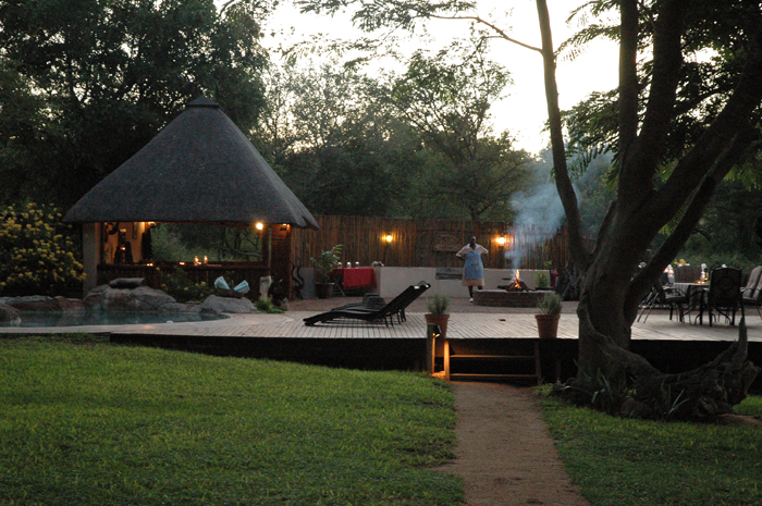 Boma area at the Safari Camp