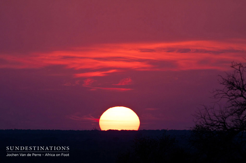 A beautiful sunset in the Klaserie