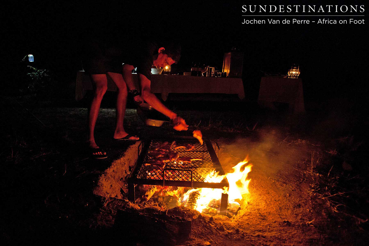 Hennie sotking the fire