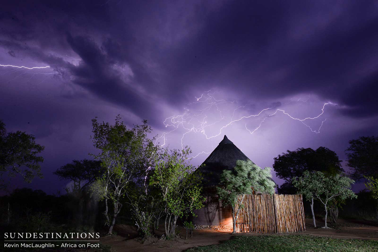 The storm coming at Africa on Foot in Klaserie