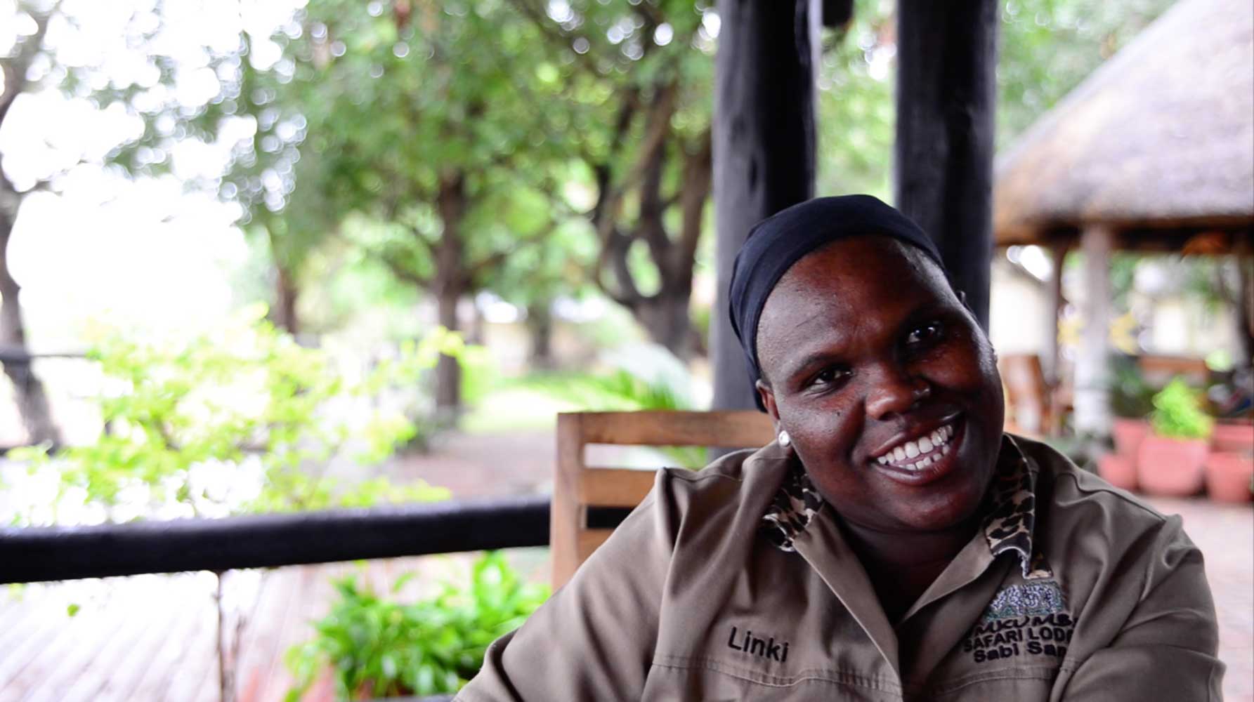 Linki Mdlovu showing off her characteristic smile
