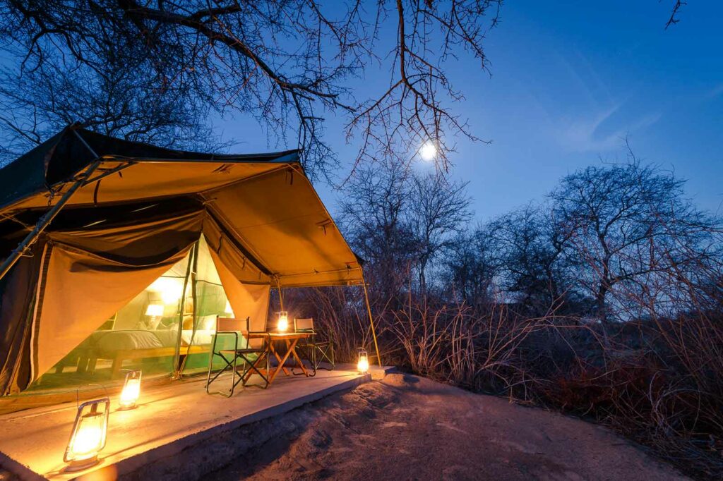 One of the 6 Meru-style Tuskers guest tents One of the 6 Meru-style Tuskers guest tents