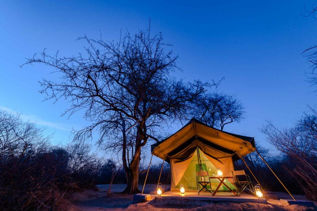 One of the 6 Meru-style Tuskers guest tents One of the 6 Meru-style Tuskers guest tents