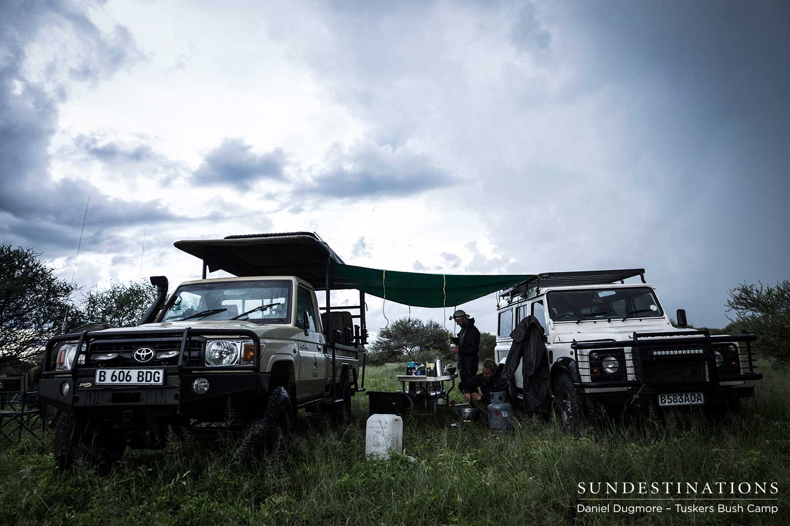 Little Nxai Pan Expedition Vehicles