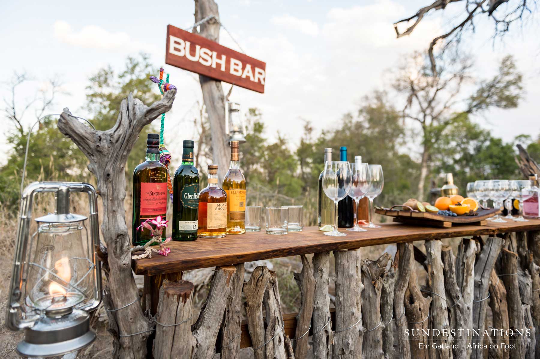Sundowners at the Bush Bar Sundowners at the Bush Bar