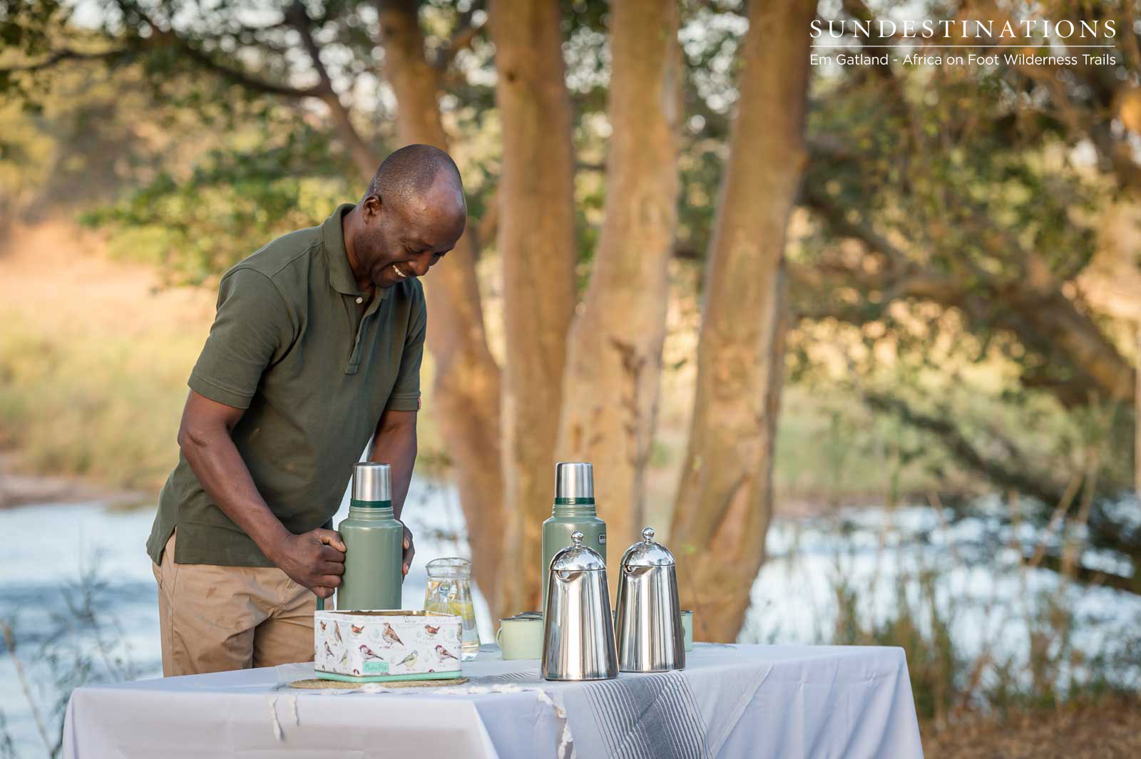 Africa on Foot Dinner Set-up Africa on Foot Dinner Set-up