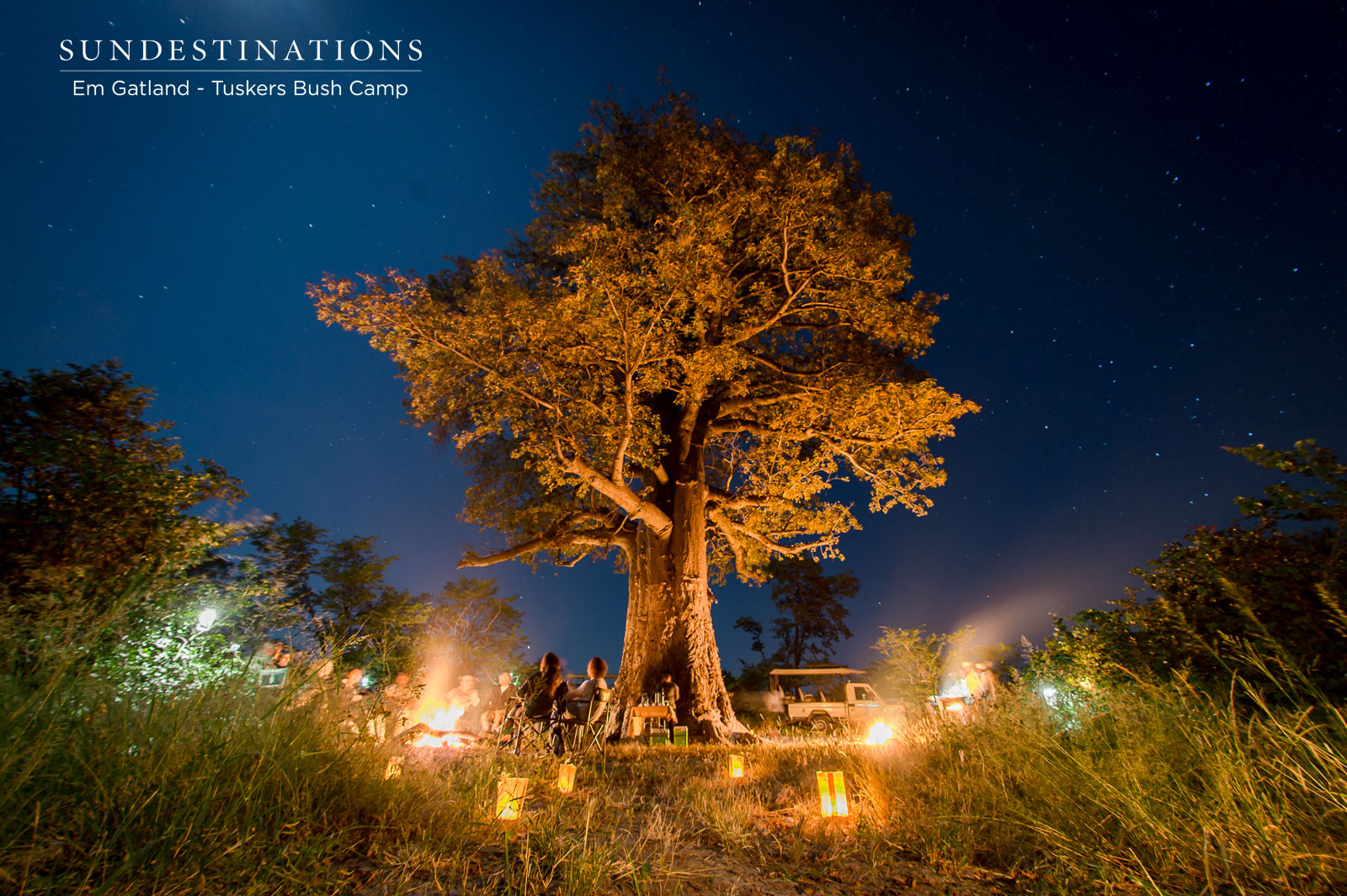 Dinner Under the Baobab at Tuskers Bush Camp Dinner Under the Baobab at Tuskers Bush Camp
