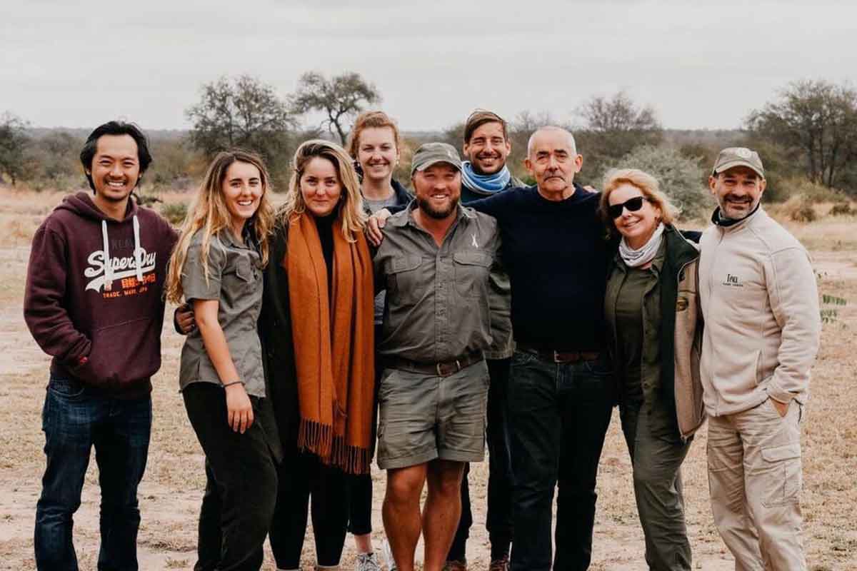 Group of Guests at nThambo Tree Camp Group of Guests at nThambo Tree Camp