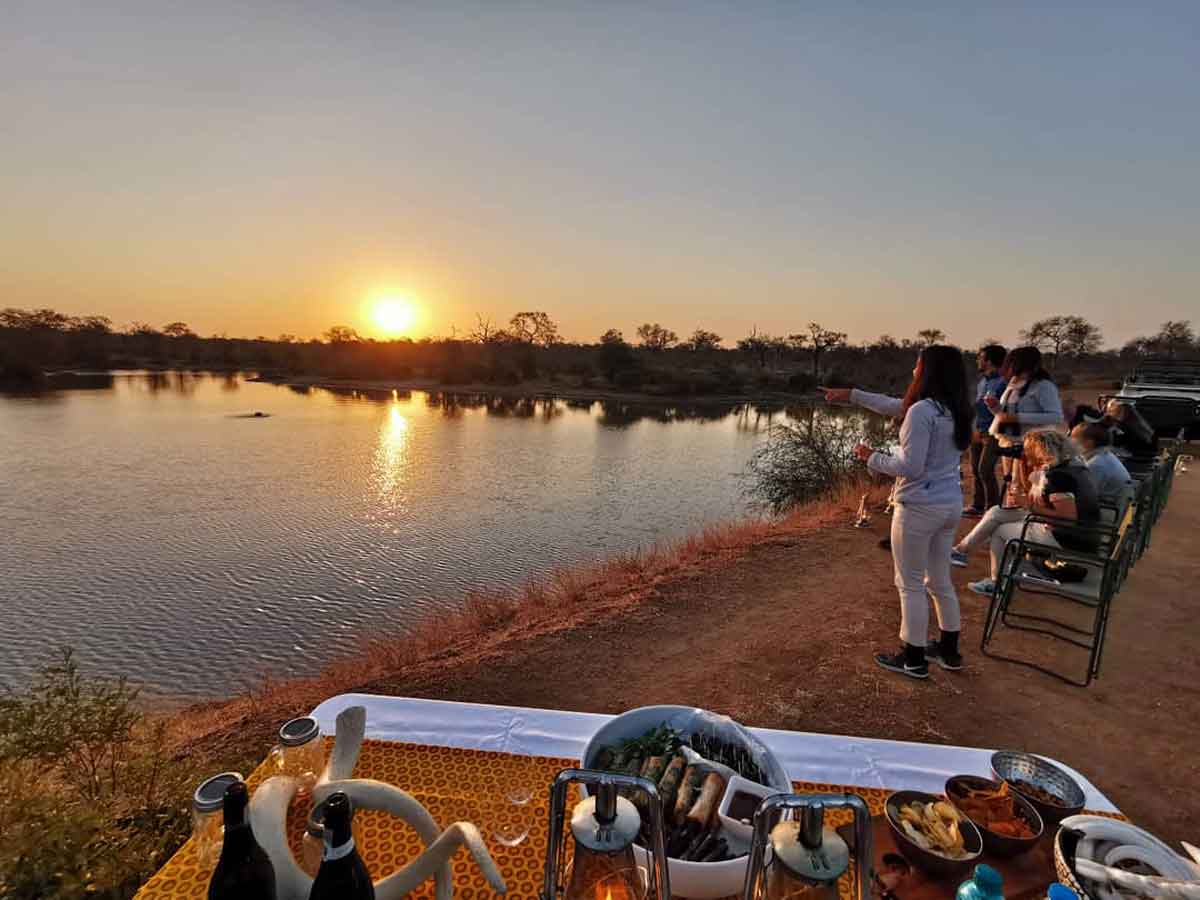 Watching Hippos at the Dam Watching Hippos at the Dam