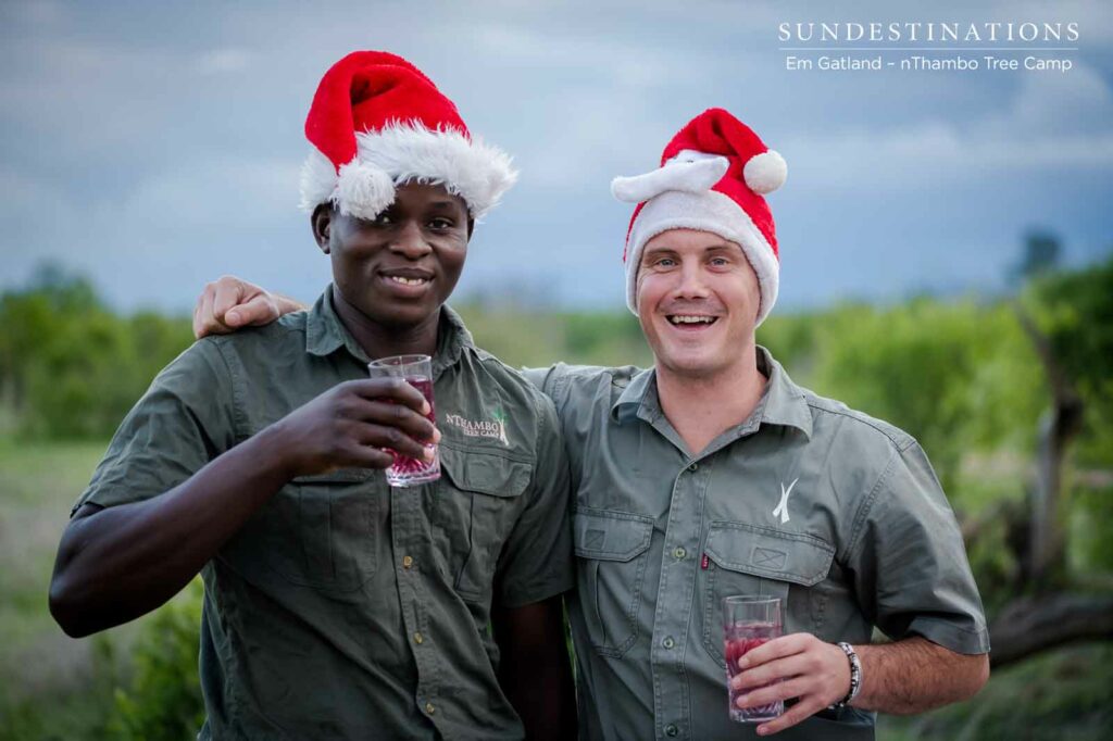 Happy and Festive Staff