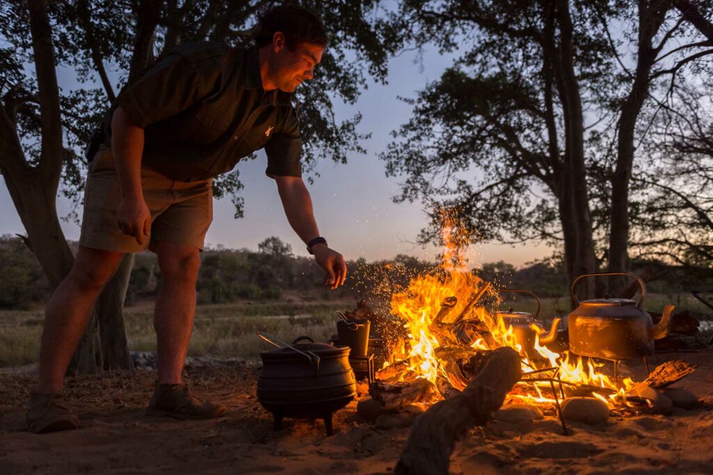 Campfire at Wilderness Trails
