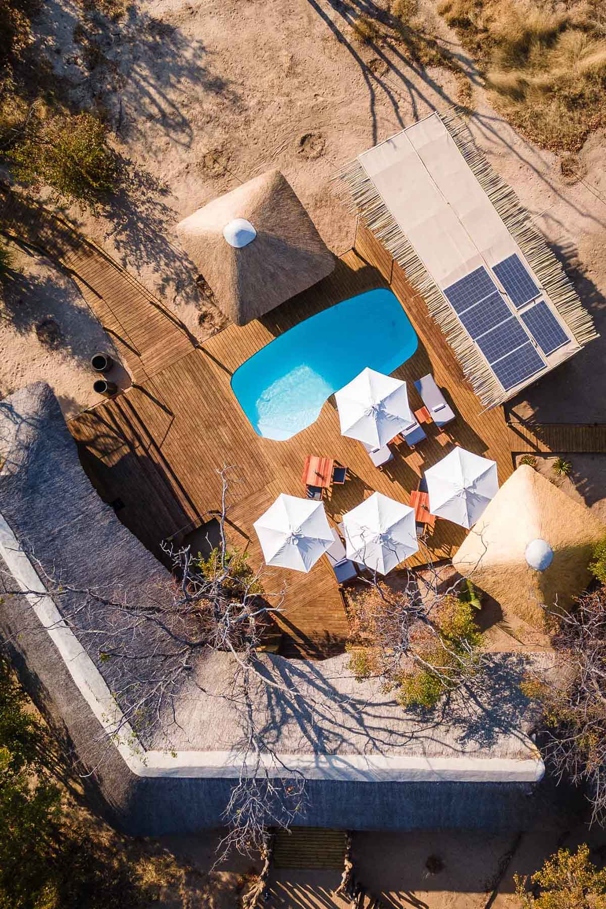 Mankwe Aerial of Pool