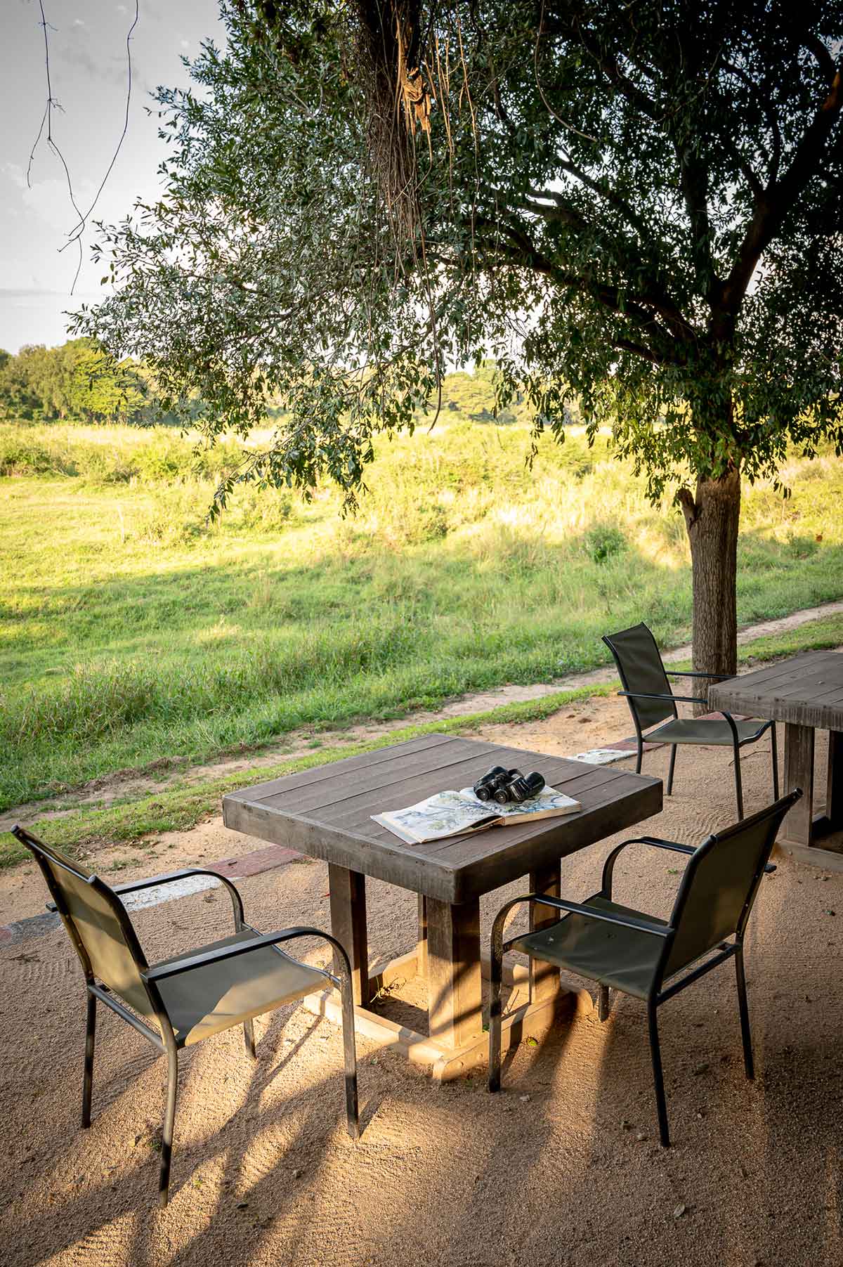 Deck Chairs Overlooking the River