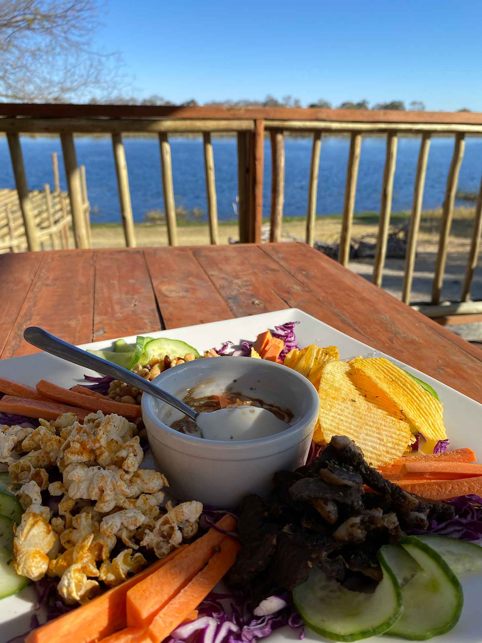 Food at Boteti Tented Camp