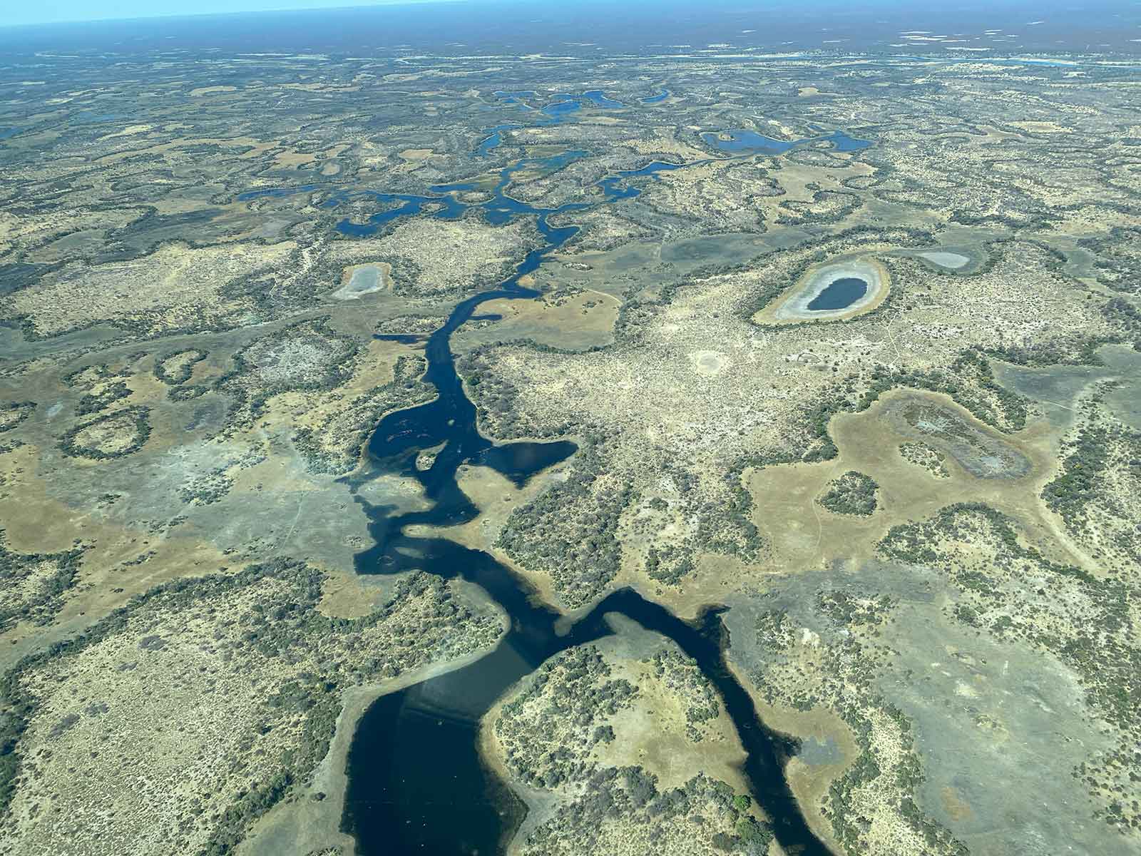 Aerial Views of Okavango Delta