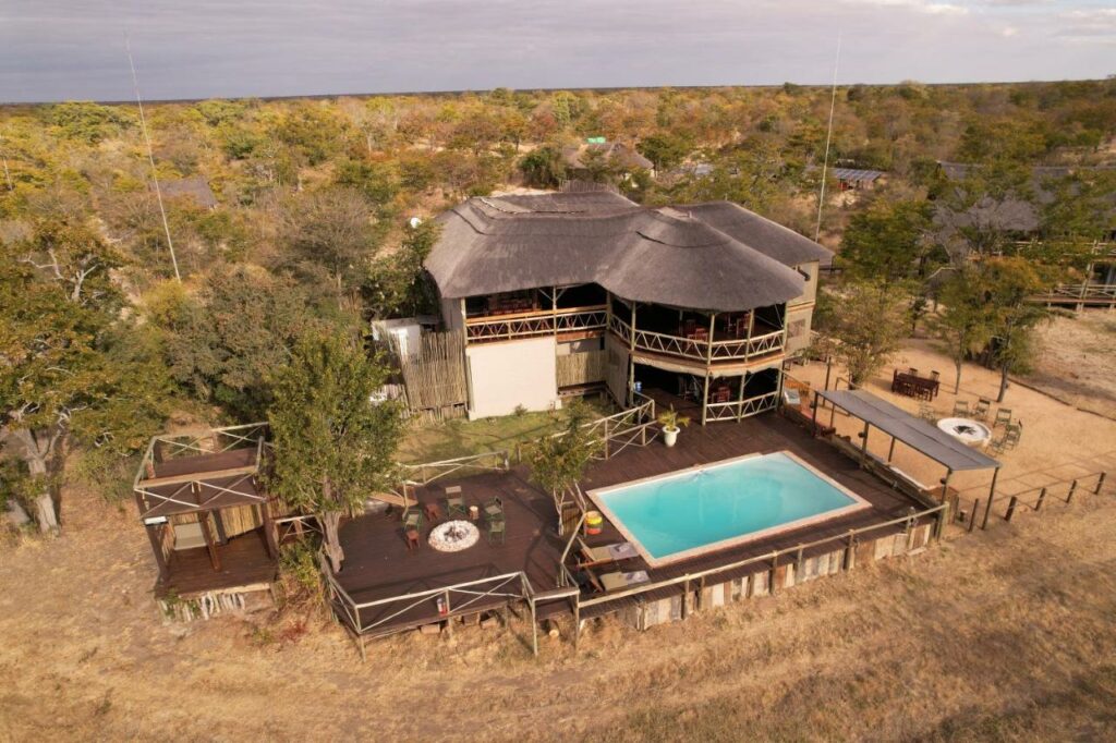 Chobe Mopani Forest Lodge Aerial