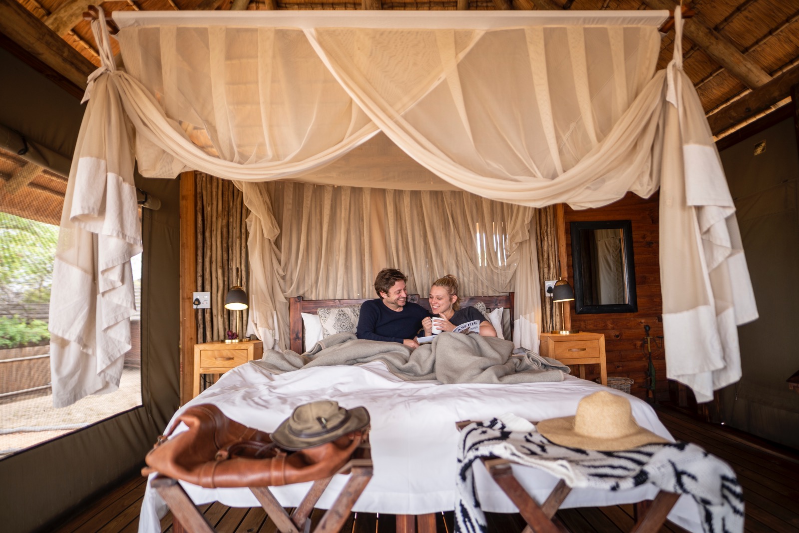 nThambo Tree Camp Wooden Chalet